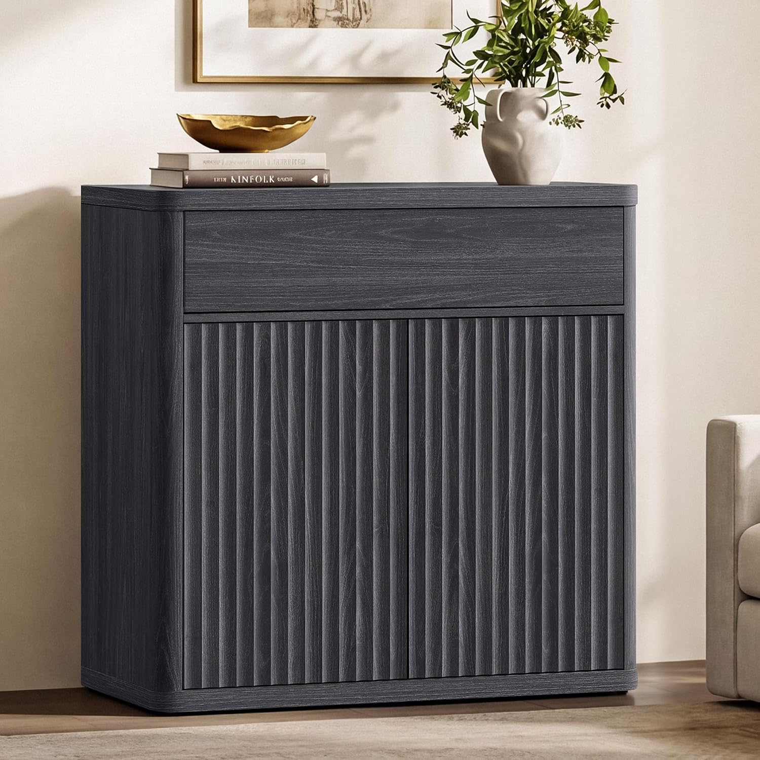 Credenza Office Storage - Lemari Penyimpanan Bufet Samping Modern Berukuran