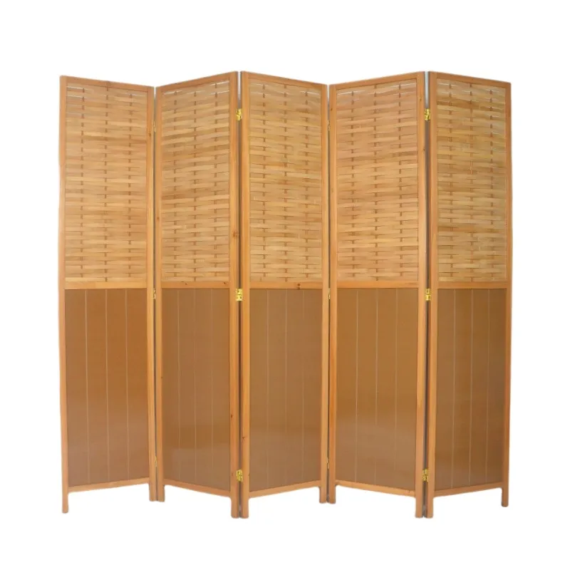 Room Divider Bamboo - Partisi Lipat Kayu Bambu Vintage untuk