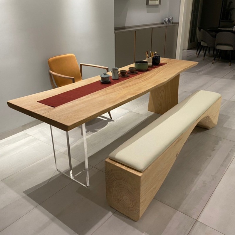 Meja Mengambang Akrilik Kayu S - Office Furniture Modern ulasan dan harga