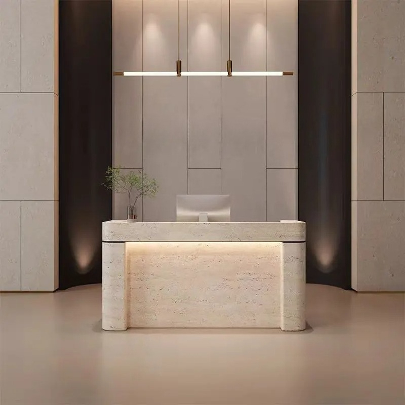 Meja Resepsionis Modern Sederh - Office Furniture Factory Shop ulasan dan harga
