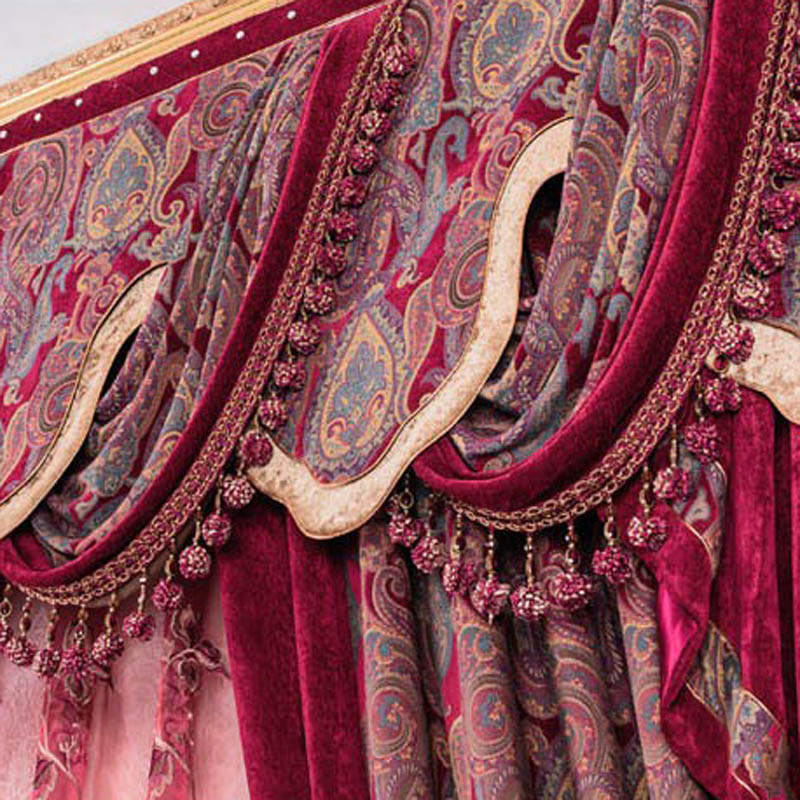 Tirai Mewah Gaya Baroque, Vala - Office Furniture Hong Kong ulasan dan harga