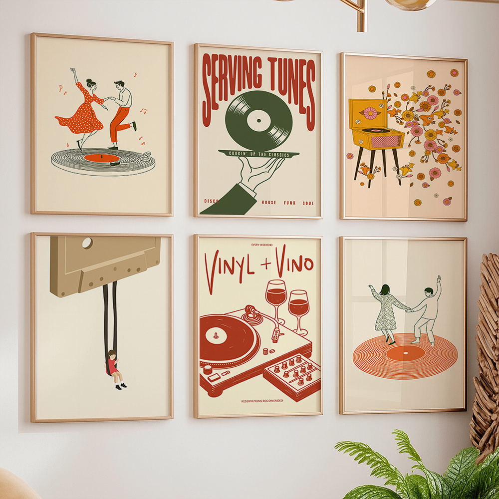 1 Buah Poster Kanvas Musik Ant - Office Furniture Modern ulasan dan harga