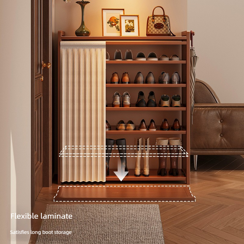 Rak Penyimpanan Kain Anti Debu - Room Divider Bamboo ulasan dan harga
