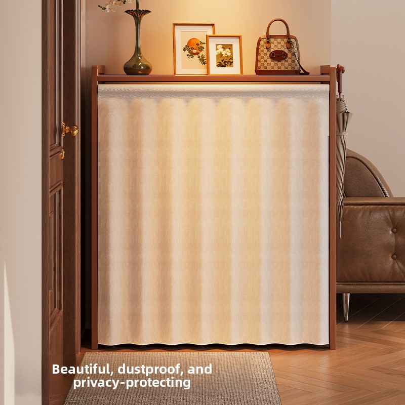 Rak Penyimpanan Kain Anti Debu - Room Divider Bamboo ulasan dan harga