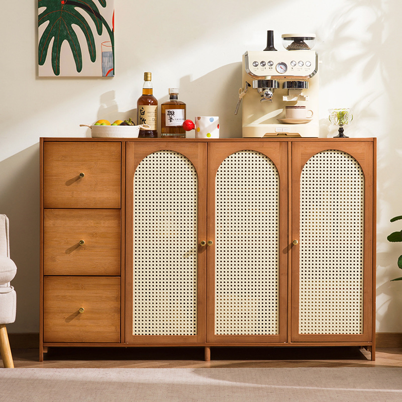 Lemari ruang tamu bergaya retr - Room Divider Bamboo ulasan dan harga