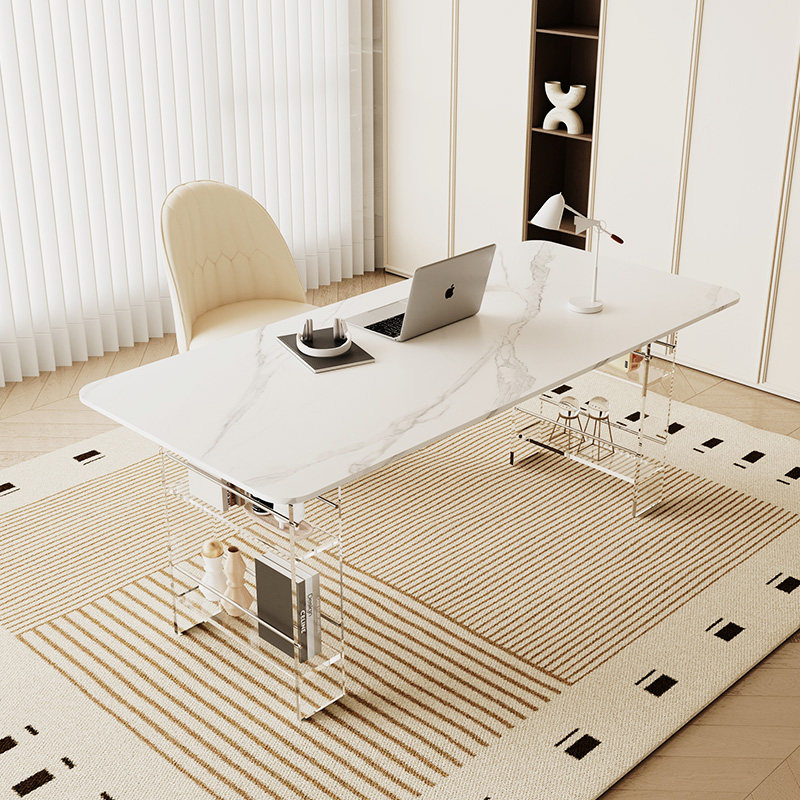 Meja Kerja Batu Sintered Kelas - Office Furniture Modern ulasan dan harga