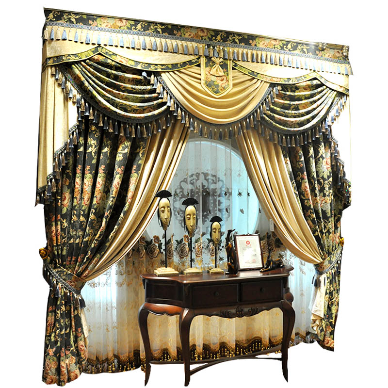 Tirai Pola Bunga Kuno Legenda  - Office Furniture Hong Kong ulasan dan harga